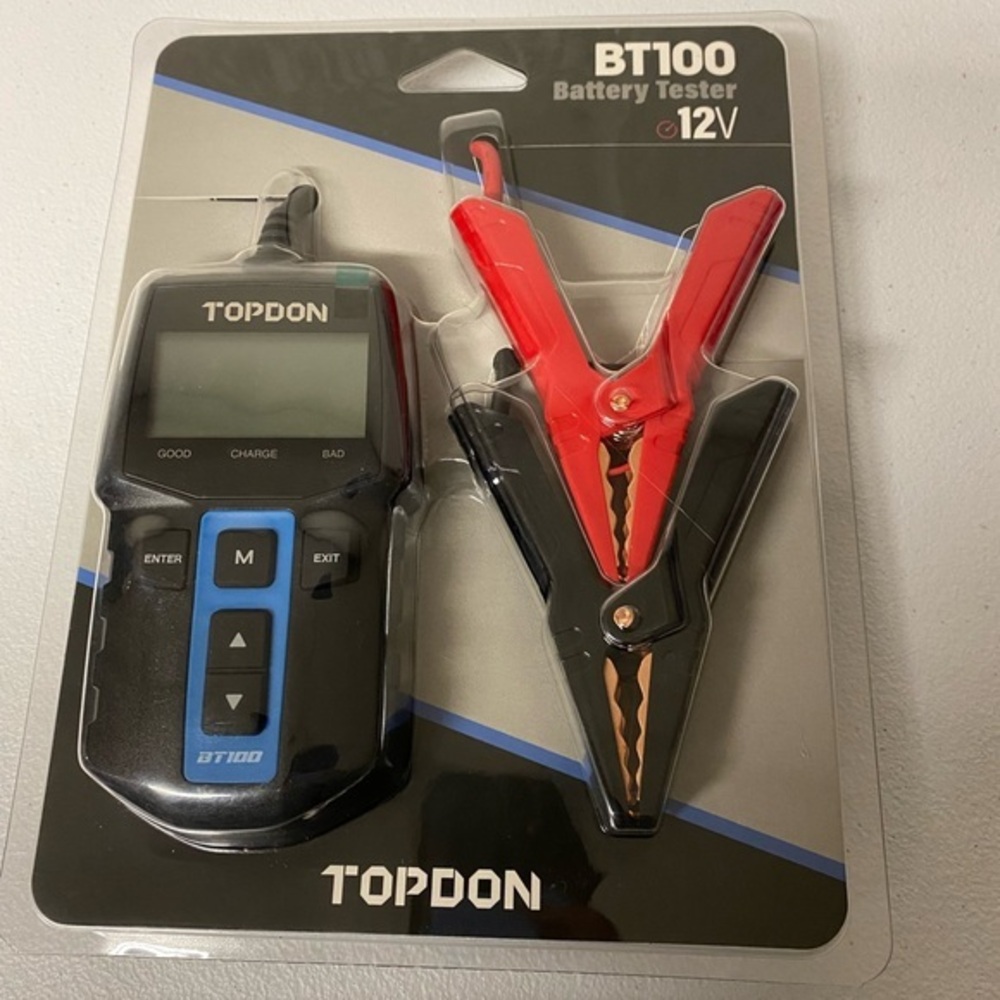 BT100 Battery Tester - Black and Red